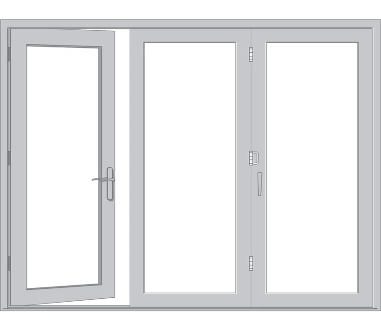 Santa Fe Pella Architect Reserve Series Contemporary Bifold Patio Door