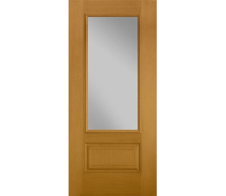 Santa Fe Three Quaters light Fiberglass Entry Door