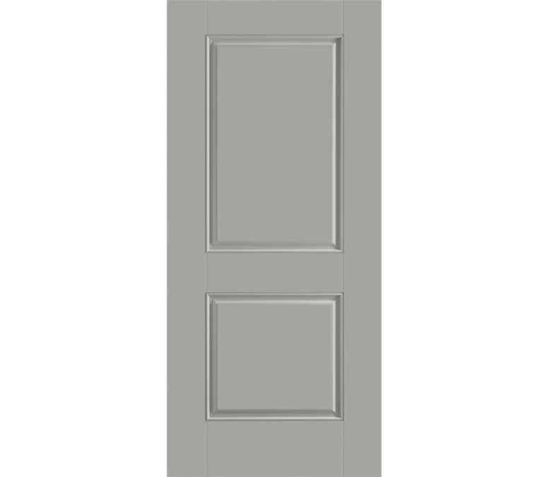 Santa Fe Two Panel Square Fiberglass Entry Door